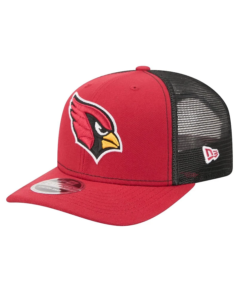 New Era Men's Red Arizona Cardinals 9SEVENTY Trucker Adjustable Hat