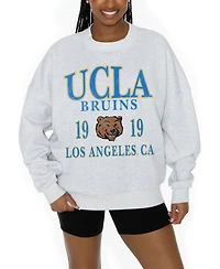 Gameday Couture Women's Ash Ucla Bruins Premium Fleece Pullover Sweatshirt
