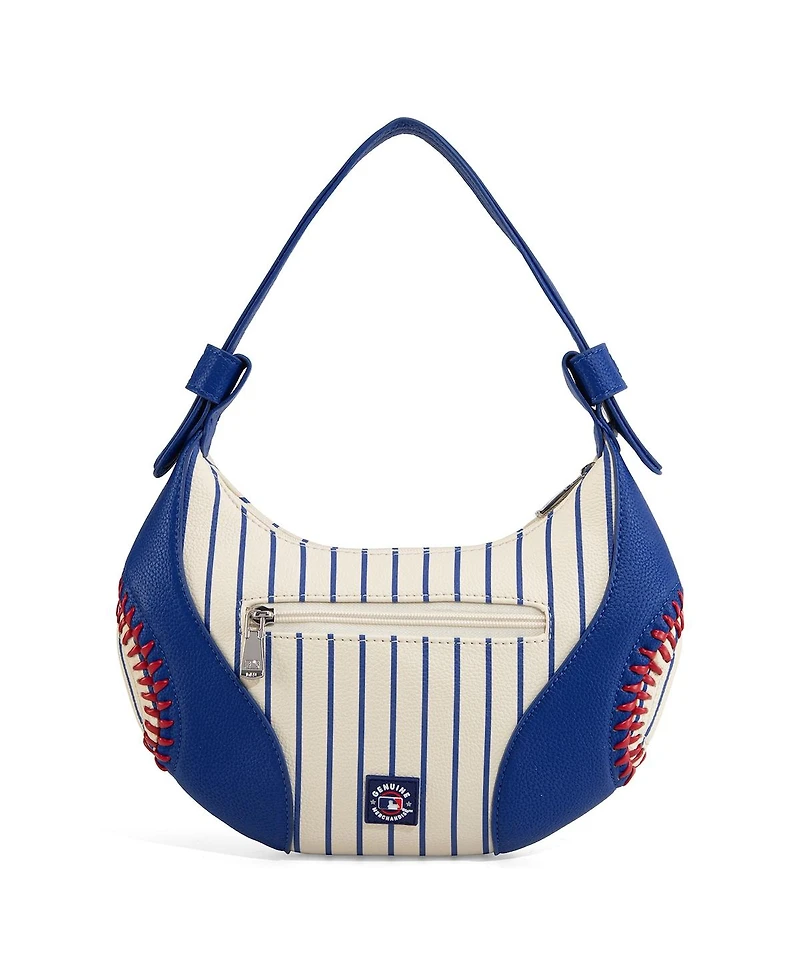 Montana West New York Mets White Shoulder Hobo Bag
