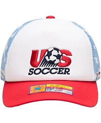 Fan Ink Men's and Women's White Usmnt Making History Adjustable Trucker Hat