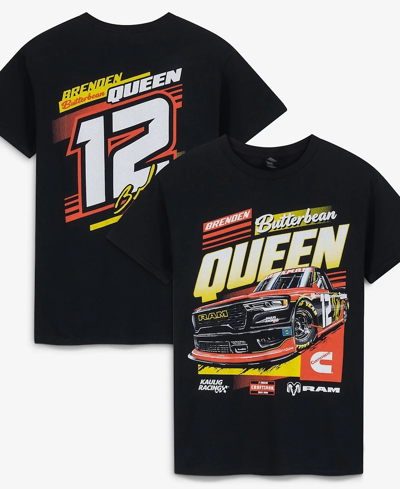 Kaulig Racing Men's and Women's x Ram Black Butterbean Queen T-Shirt
