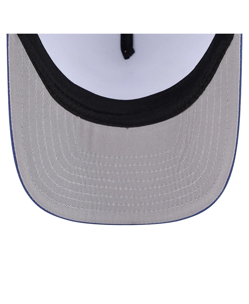 New Era Men's White/Royal Los Angeles Dodgers Foodie A-Frame 9FIFTY Trucker Snapback Hat