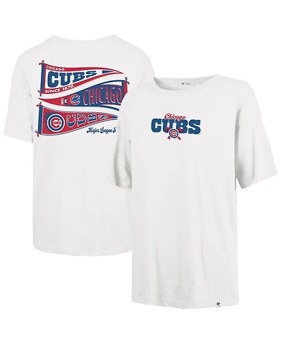 '47 Brand Women's Sand Chicago Cubs Bow Banner Sadie T-Shirt
