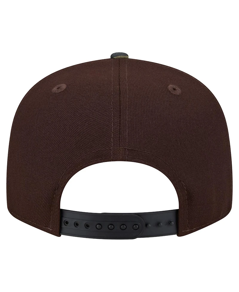 New Era Men's Dark Brown New York Giants Burnt Wood Camo 9FIFTY Snapback Hat