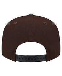 New Era Men's Dark Brown New York Giants Burnt Wood Camo 9FIFTY Snapback Hat