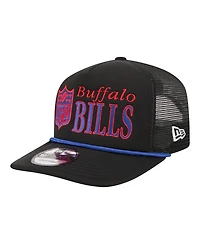 New Era Men's Black Buffalo Bills Throwback Foam 19TWENTY Adjustable Hat