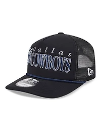 New Era Men's Black Dallas Cowboys Throwback Foam 19TWENTY Adjustable Hat