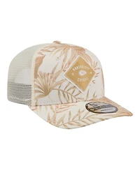 New Era Men's Tan Kansas City Chiefs Tonal Palm Coolera 9SEVENTY Adjustable Trucker Hat
