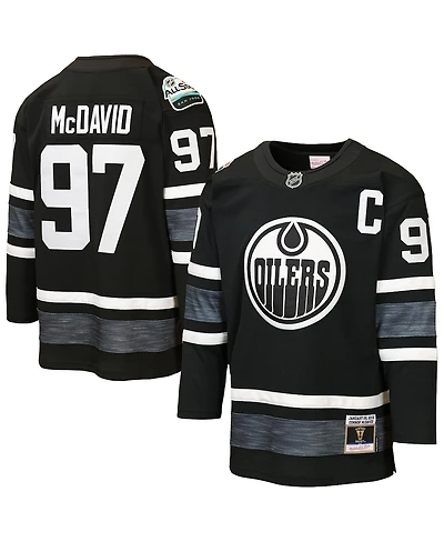 Mitchell & Ness Big Boys and Girls Connor McDavid Black Edmonton Oilers 2019 All-Star Game Power Play Jersey
