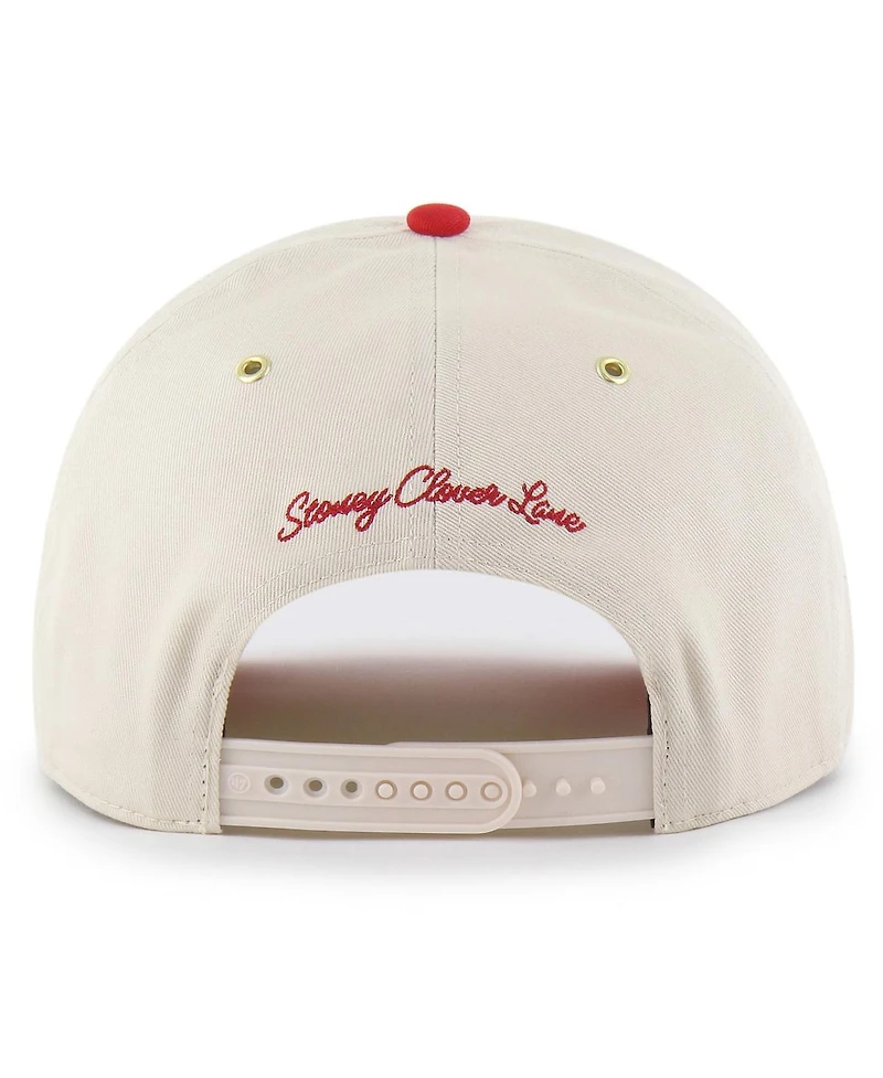 '47 Brand Men's x Natural/Red Philadelphia Phillies Glitter Rope Hitch Adjustable Hat
