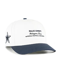 '47 Brand Men's White/Navy Dallas Cowboys Contemporary Two-Tone Hitch Adjustable Hat