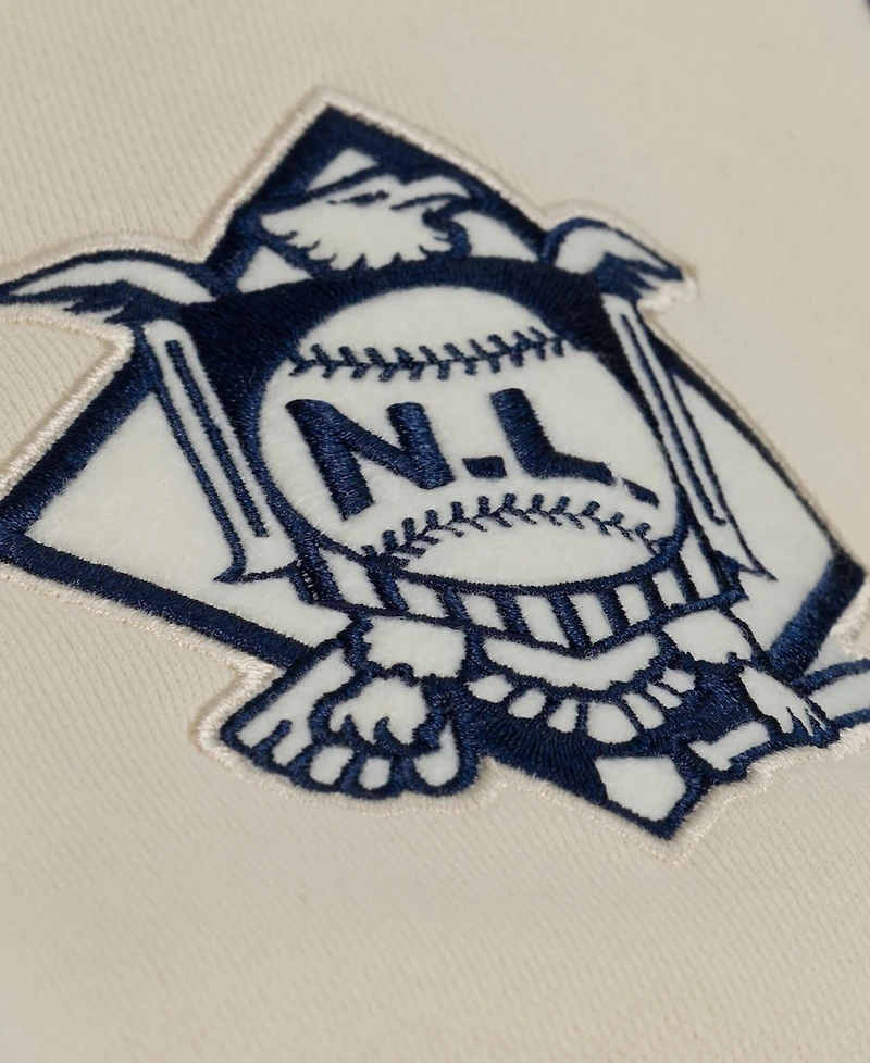 Mitchell & Ness Men's Cream Los Angeles Dodgers Yacht Rock Fleece Hoodie