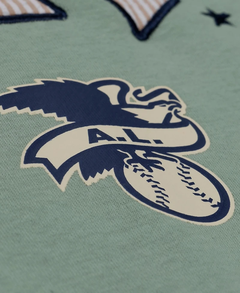 Mitchell & Ness Men's Green New York Yankees Yacht Rock Fleece Sweatshirt