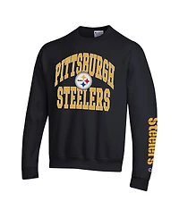 Champion Men's Black Pittsburgh Steelers Powerblend Fleece Sweatshirt