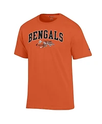 Champion Men's Orange Cincinnati Bengals Arch Over Logo T-Shirt