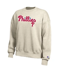 Champion Women's Oatmeal Philadelphia Phillies All-Star Sweatshirt