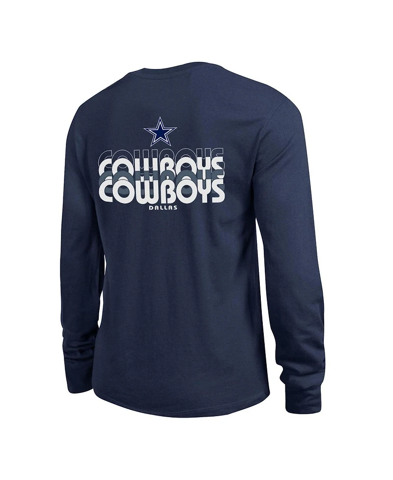Champion Women's Navy Dallas Cowboys Core Long-Sleeve T-Shirt