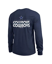 Champion Women's Navy Dallas Cowboys Core Long-Sleeve T-Shirt