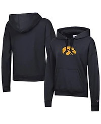 Champion Women's Black Iowa Hawkeyes Powerblend Fleece Hoodie