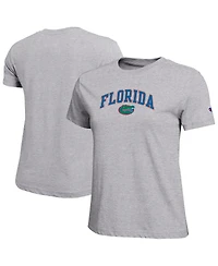 Champion Women's Heather Gray Florida Gators Arched Over Logo T-Shirt