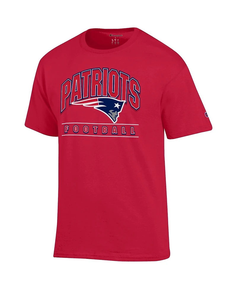 Champion Men's Red New England Patriots Football T-Shirt