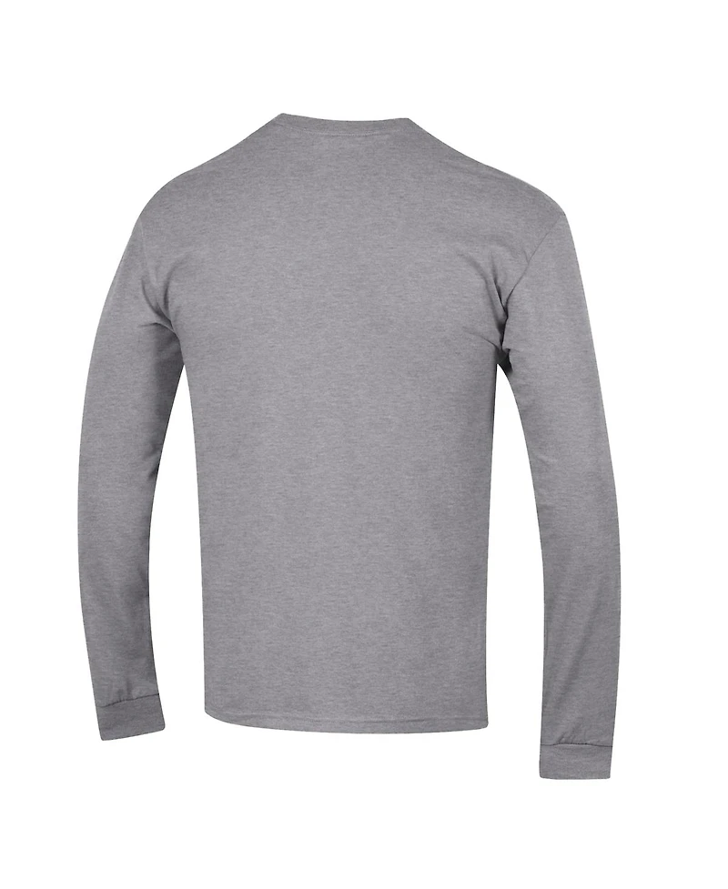 Champion Men's Heather Gray Dallas Cowboys Seal Long Sleeve T-Shirt