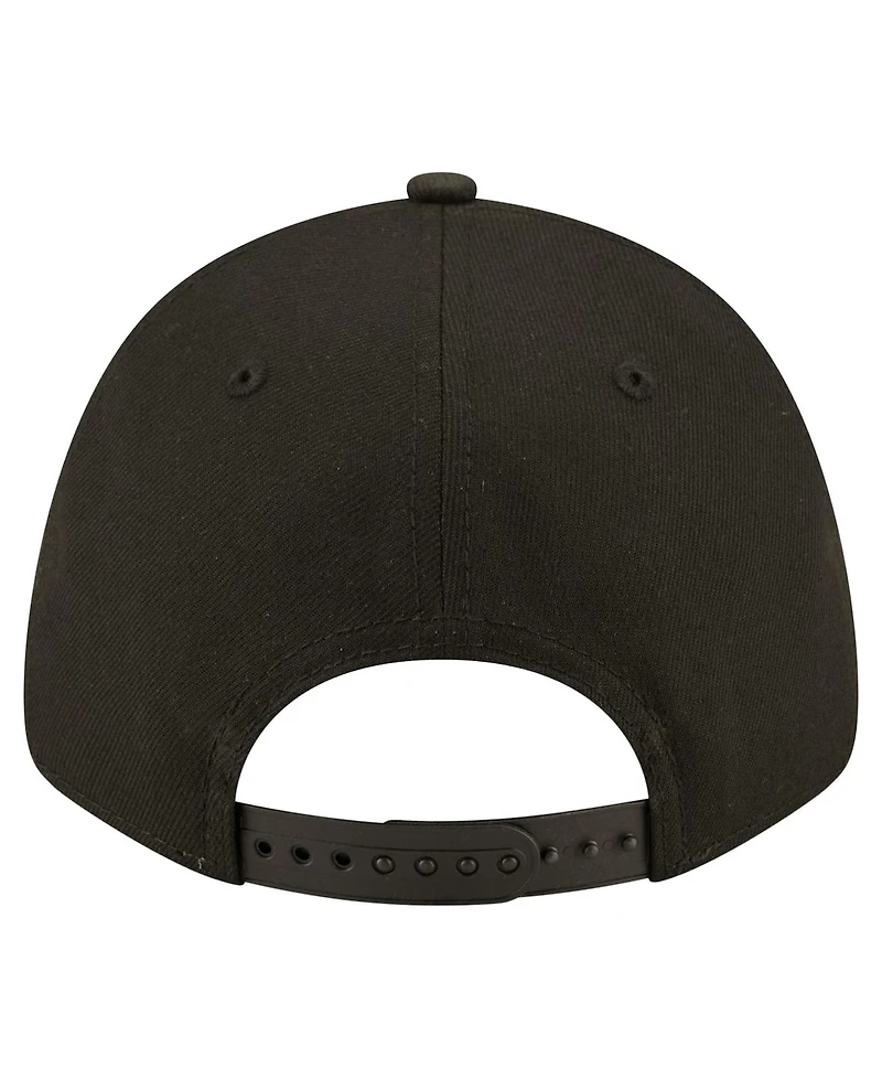 New Era Men's Black Kansas City Chiefs Core Team 9FORTY Adjustable Hat