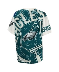 Outerstuff Big Boys and Girls Cream Philadelphia Eagles Top Player T-Shirt
