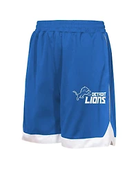 Outerstuff Big Boys and Girls Blue Detroit Lions All Star Mesh Shorts
