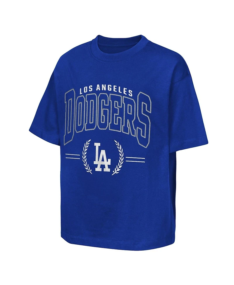 Outerstuff Big Boys and Girls Royal Los Angeles Dodgers Premium World Class T-Shirt