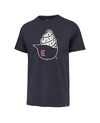 '47 Brand Men's Navy Boston Red Sox Ice Cream Helmet Franklin T-Shirt