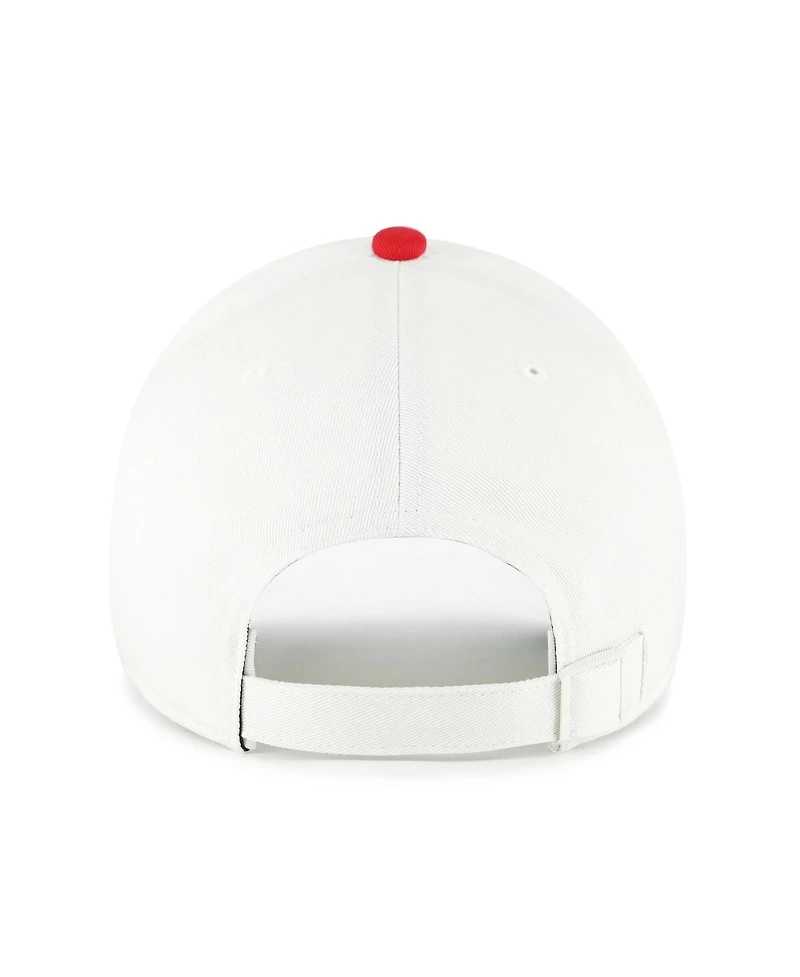 '47 Brand Men's and Women's White/Red Indiana Fever Contemporary Two-Tone Clean Up Adjustable Hat