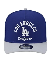 New Era Men's Royal/Gray Los Angeles Dodgers Arched A-Frame 9FIFTY Adjustable Hat