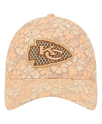 New Era Women's Tan Kansas City Chiefs Floral 9TWENTY Adjustable Hat