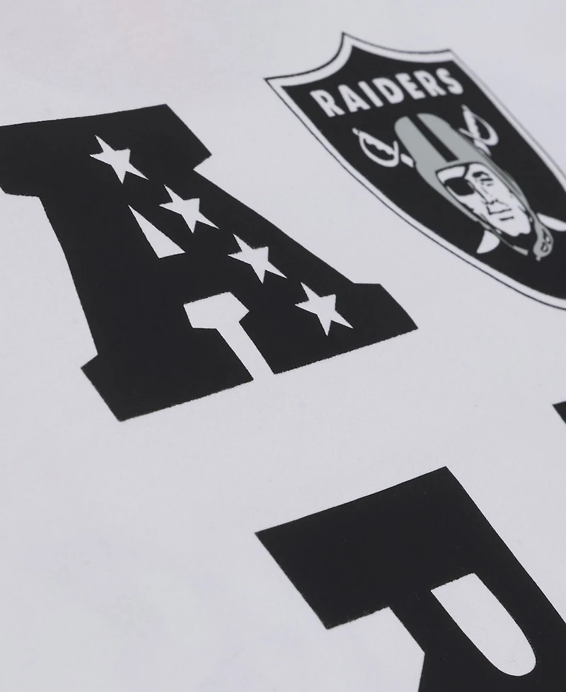 Mitchell & Ness Men's White Las Vegas Raiders Monochrome T-Shirt