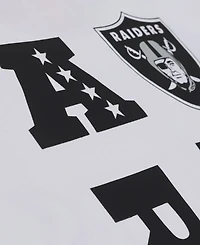 Mitchell & Ness Men's White Las Vegas Raiders Monochrome T-Shirt