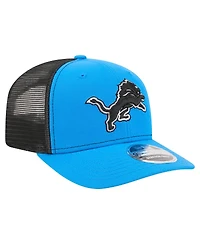 New Era Men's Blue Detroit Lions 9SEVENTY Trucker Adjustable Hat