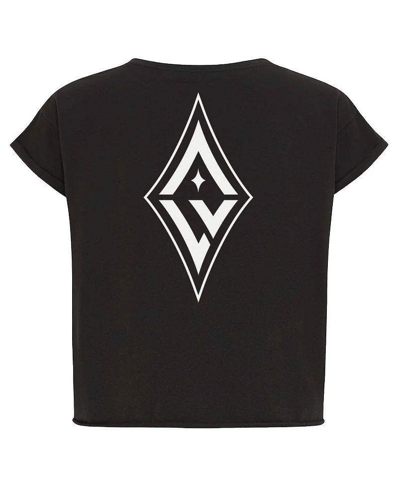 Sportiqe Women's Anthracite Las Vegas Aces Athletic Club Collection Alana T-Shirt