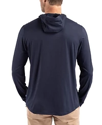 Cutter & Buck Men's Navy Chicago Bears Coastline Epic Comfort Eco Long Sleeve Hoodie T-Shirt
