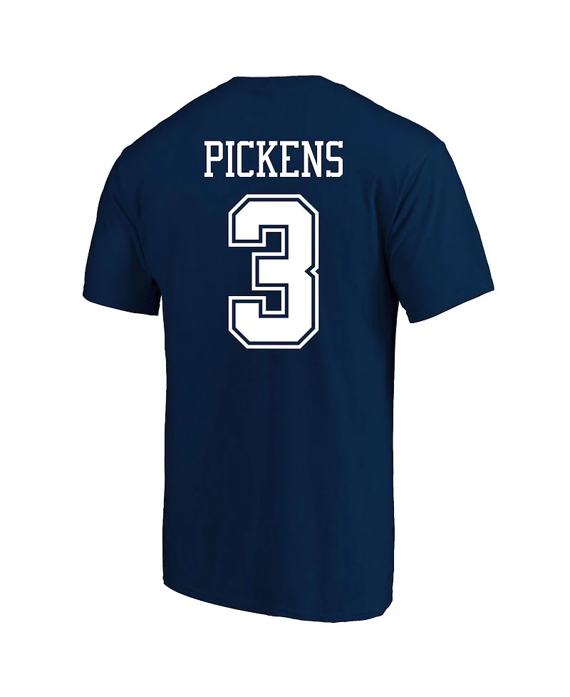 Fanatics Men's George Pickens Navy Dallas Cowboys Big Tall Player Name Number T-Shirt