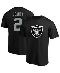 Fanatics Men's Ashton Jeanty Black Las Vegas Raiders Big Tall Player Name Number T-Shirt