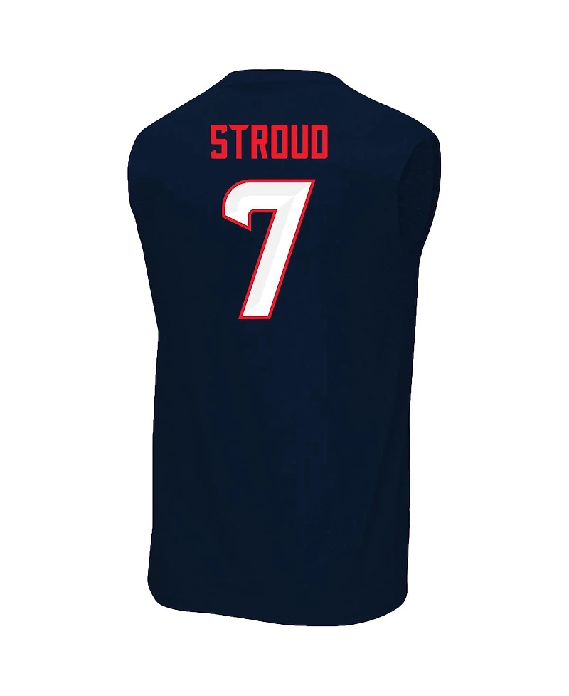 Fanatics Men's C.j. Stroud Navy Houston Texans Big Tall Muscle Tank Top