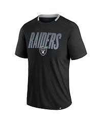 Fanatics Men's Black Las Vegas Raiders Defender Fade Slant T-Shirt
