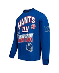 Pro Standard Men's Royal New York Giants Turn It Up Drop Shoulder Pullover Sweatshirt