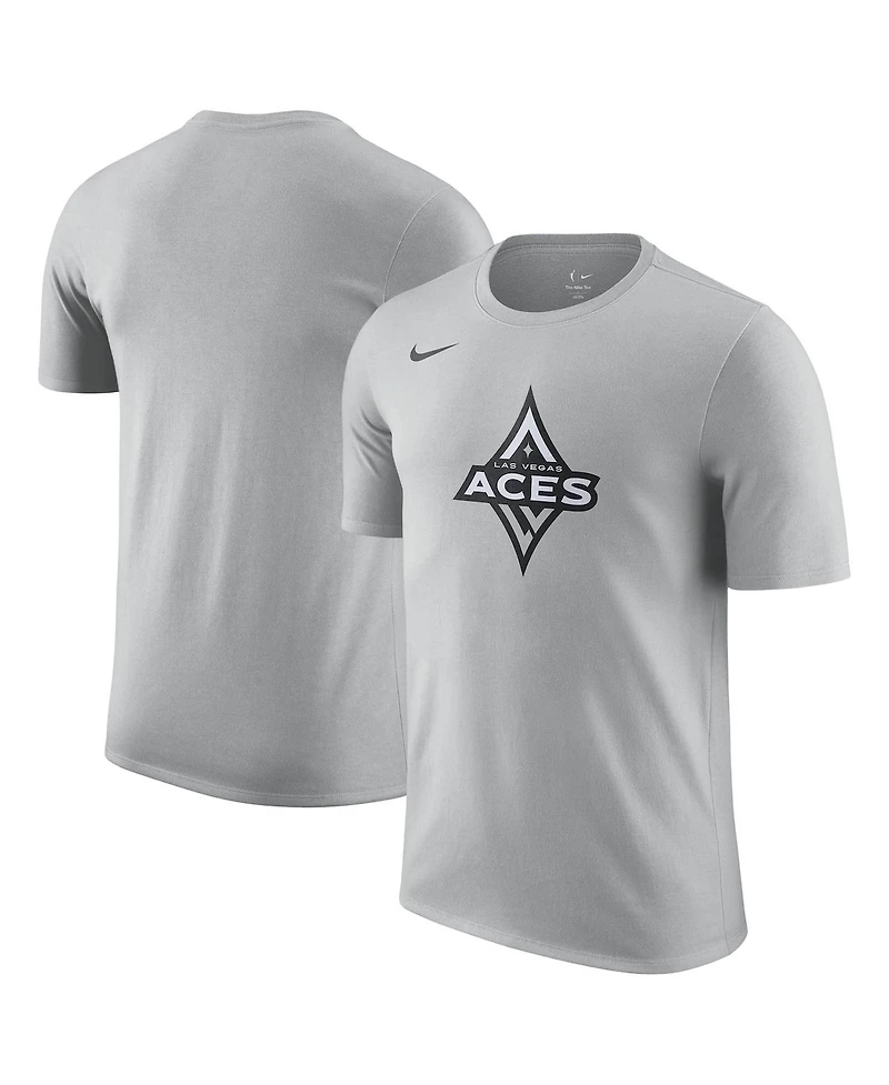 Nike Men's and Women's Silver Las Vegas Aces Essential Logo Dri-fit T-Shirt