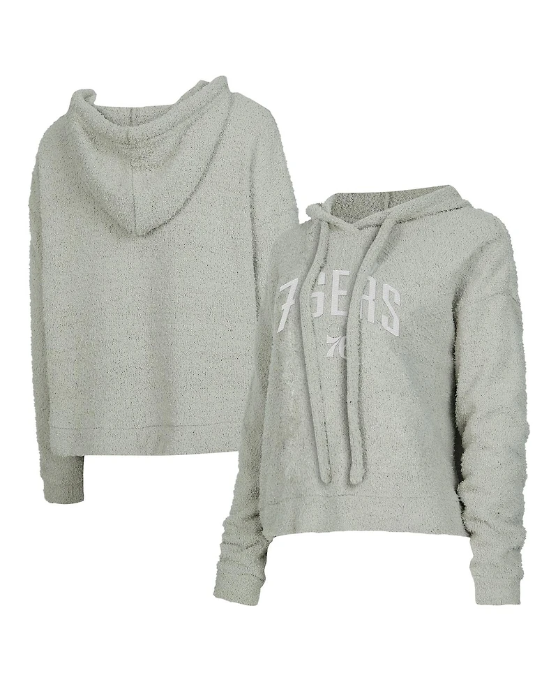 Concepts Sport Women's Gray Philadelphia 76ers Ventura Comfy Pullover Hoodie