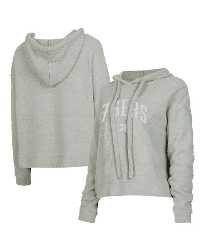 Concepts Sport Women's Gray Philadelphia 76ers Ventura Comfy Pullover Hoodie