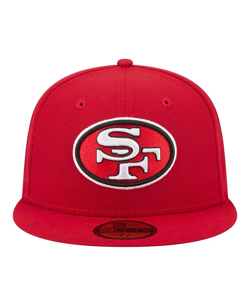 New Era Men's Scarlet San Francisco 49ers 59FIFTY Fitted Hat