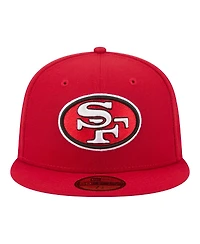 New Era Men's Scarlet San Francisco 49ers 59FIFTY Fitted Hat