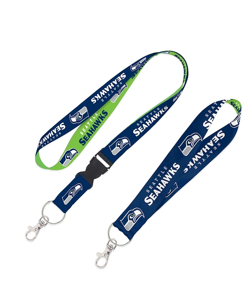 Wincraft Seattle Seahawks 2-Pack Lanyard with Detachable Buckle Key Strap Set